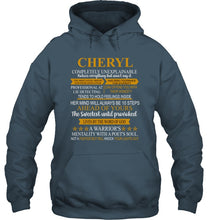 Load image into Gallery viewer, Cheryl Custom Name Gift A Warrior's Mentality With A Poet's Soul Hoodie
