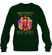 Load image into Gallery viewer, I Am Just An Old Lady Was Your First Mistake Hippie Sweatshirt
