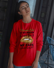 Load image into Gallery viewer, Birthday Gift For November Girl If My Mouth Doesn't Say It My Face Definitely Unisex Long Sleeve
