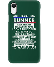 Load image into Gallery viewer, I Am A Runner I Run Because I Really Like Food Custom Design Phone case
