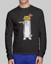 Load image into Gallery viewer, Cat Plays Flute Special Custom Design For Music Lovers Unisex Long Sleeve
