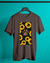 Load image into Gallery viewer, Dog Paw Sunflower  Special Custom Design For Dog Lovers Guys V-Neck
