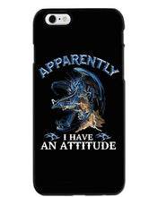 Load image into Gallery viewer, Apparently I Have An Attitude Blue Dragon Phone case
