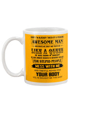 Load image into Gallery viewer, I'm Already Taken By January Freaking Awesome Man For Birthday Gift Mug
