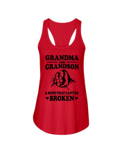 Load image into Gallery viewer, Grandma And Grandson A Bond That Can't Be Broken Custom Design Ladies Flowy Tank
