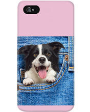 Load image into Gallery viewer, Border Collie In Denim Pocket Gift For Dog Lovers Phone case

