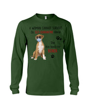 Load image into Gallery viewer, A Woman Can't Survive On Self-quarantine Alone Also Needs Boxer Unisex Long Sleeve
