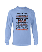 Load image into Gallery viewer, I'm A Grumpy Old Man I Was Born In May With My Heart Unisex Long Sleeve
