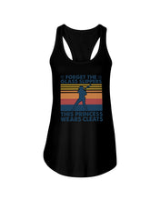 Load image into Gallery viewer, Forget The Glass Slippers This Princess Wears Cleats Trending Ladies Flowy Tank

