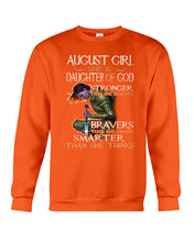 Load image into Gallery viewer, August Girl Daughter Of God Meaningful Gift For Women Sweatshirt
