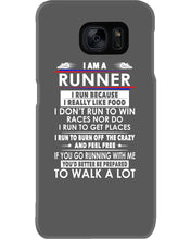 Load image into Gallery viewer, I Am A Runner I Run Because I Really Like Food Custom Design Phone case
