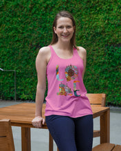 Load image into Gallery viewer, Love Trucker Simple Unique Custom Design For Personalized Job Gift Ladies Flowy Tank
