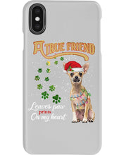 Load image into Gallery viewer, A True Friend Loves Paws On My Heart Gift For Dog Lovers Phone case
