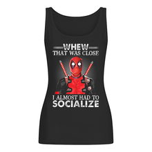Load image into Gallery viewer, Deadpool I Almost Had To Socialize Gift For Fans Ladies Flowy Tank
