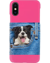 Load image into Gallery viewer, Border Collie In Denim Pocket Gift For Dog Lovers Phone case
