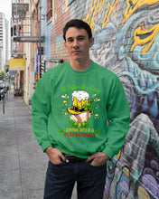 Load image into Gallery viewer, Baseball Drink Beer Day St Patrick's Day Gift For Baseball Lovers Sweatshirt
