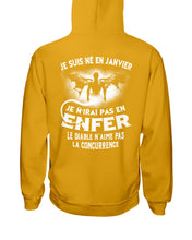 Load image into Gallery viewer, Je Suis Né El En   Jarvier   Enfer Le Diable N Aime Pas Birthday Gift Hoodie

