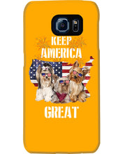 Load image into Gallery viewer, Keep America Great Yorkshire Terrier Gift For Dog Lovers Phone case

