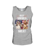 Load image into Gallery viewer, Keep America Great Yorkshire Terrier Gift For Dog Lovers Unisex Tank Top

