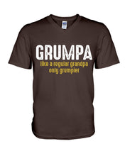 Load image into Gallery viewer, Grumpa Like A Regular Grandpa Only Grumpier Guys V-Neck
