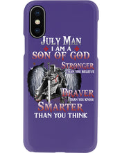 Load image into Gallery viewer, July Man Son Of God Birthday Meaningful Gift For Men Phone case
