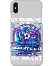 Load image into Gallery viewer, Hummingbird My Husband My Guardian Angel Gift For Angel Husband Phone case
