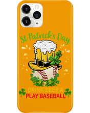 Load image into Gallery viewer, Baseball Drink Beer Day St Patrick's Day Gift For Baseball Lovers Phone case
