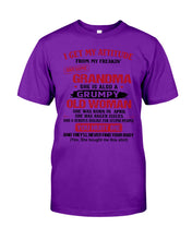 Load image into Gallery viewer, I Get My Attitude From My Freakin' Awesome Grandma Who Was Born In April Guys Tee
