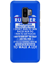Load image into Gallery viewer, I Am A Runner I Run Because I Really Like Food Custom Design Phone case
