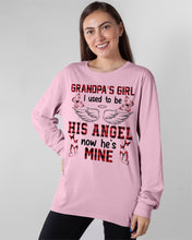 Load image into Gallery viewer, Grandpa's Girl I Used To Be His Angel Gift For Men Unisex Long Sleeve
