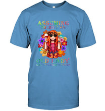 Load image into Gallery viewer, I Am Just An Old Lady Was Your First Mistake Hippie Guys Tee

