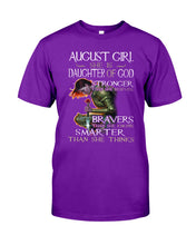 Load image into Gallery viewer, August Girl Daughter Of God Meaningful Gift For Women Guys Tee
