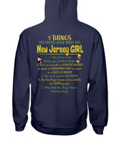 Load image into Gallery viewer, 5 Things You Should Know About This New Jersey Girl Custom Design Hoodie
