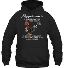 Load image into Gallery viewer, I Need Coffee A Nap A Vacation Duct Tape Hope And A Showel Hoodie
