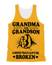Load image into Gallery viewer, Grandma And Grandson A Bond That Can't Be Broken Custom Design Unisex Tank Top
