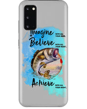Load image into Gallery viewer, Fishing With All Your Heart Gift For Men Phone case
