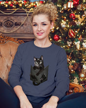 Load image into Gallery viewer, Cat In Your Front Pocket Perfect Gift For Friends Who Loves Cat Sweatshirt
