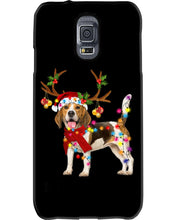 Load image into Gallery viewer, Beagle Gorgeous Reindeer Xmas Lights Gift For Dog Lovers Phone case
