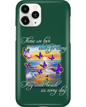 Load image into Gallery viewer, Butterfly Sunset On Beach Those We Love Don't Go Away Gift For Lover Phone case
