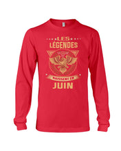 Load image into Gallery viewer, Les Legendes Naissent En Juin Birthday Meaningful Gift Unisex Long Sleeve
