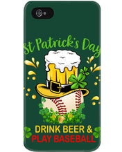 Load image into Gallery viewer, Baseball Drink Beer Day St Patrick's Day Gift For Baseball Lovers Phone case
