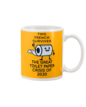Load image into Gallery viewer, French Survived The Great Toilet Paper Crisis Of 2020 For Personalized Nation Gift Mug
