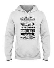 Load image into Gallery viewer, Gift For Husband I'm The Property Of A Freaking Awesome Wife Who Was Born In September Hoodie
