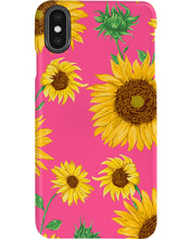 Load image into Gallery viewer, Black Phone Case With Sunflowers Great Gift For Mom Phone case
