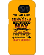 Load image into Gallery viewer, I'm A Grumpy Old Man I Was Born In May With My Heart Phone case

