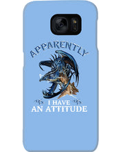 Load image into Gallery viewer, Apparently I Have An Attitude Blue Dragon Phone case
