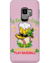 Load image into Gallery viewer, Baseball Drink Beer Day St Patrick's Day Gift For Baseball Lovers Phone case
