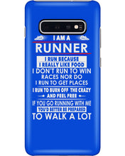 Load image into Gallery viewer, I Am A Runner I Run Because I Really Like Food Custom Design Phone case

