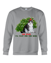 Load image into Gallery viewer, Cat Wait For You Here Gift For Cat Lovers Sweatshirt
