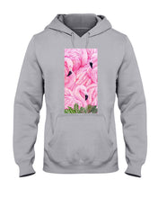 Load image into Gallery viewer, Beautiful Flamingo And Feather Gift For Flamingo Lovers Hoodie
